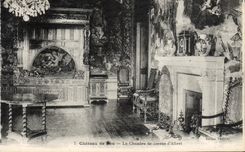 Castillo de Pau de la POSTAL de la VENDIMIA el cuarto del d Albret de Jeanne