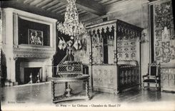 Sitio del castillo de Pau de la POSTAL de la VENDIMIA de Enrique IV