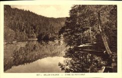 VINTAGE POSTCARD Balloon Of Alsace Pond Of Small High