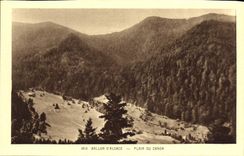 VINTAGE POSTCARD Balloon Of Alsace Lime pit Of Canon