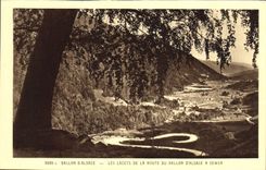 VINTAGE POSTCARD Ballon Of Alsace the Laces Of the Road Of the Balloon of Alsace has Sewen