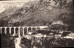 VINTAGE POSTCARD House of the Tourists and Viaduct Of the Wolf