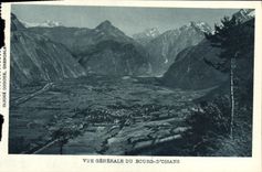 CPA Vue generale du Bourg d'Oisans