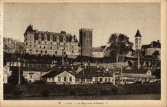 POSTAL Pau de la VENDIMIA el castillo de las máquinas Gouget de Enrique IV