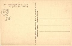 CPA Briancon Vue Generale