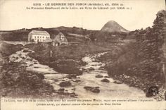 VINTAGE POSTCARD Confluent the Gerbier Mount Of the Snap rings of the Loire to the Cross-country race of Lizaret