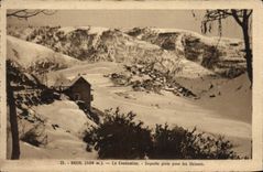 VINTAGE POSTCARD Beuil Condamine Superbe Tracks For the Skiers