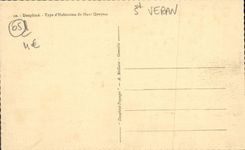 Tipo de Dauphine de la POSTAL de la VENDIMIA de vivienda de las altas vacas de Queyras