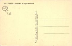 VINTAGE POSTCARD Landscape Of Winter In the Maritime Alps