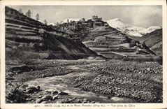 VINTAGE POSTCARD Beuil And the Mounier Mount Seen from Of Cians