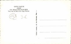 CPM Beaulieu Sur Mer Vue sur la mer et le Cap Ferrat