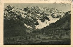 CPA Route des Alpes Le Glacier du Casset