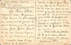 CPA La vieille eglise des terrasses et le glacier de Meije