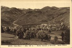 VINTAGE POSTCARD Beuil Estival and Winter Station