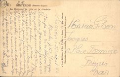 VINTAGE POSTCARD Sisteron the Durance the City and the Citadel