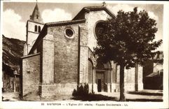 VINTAGE POSTCARD Sisteron the Church Western Frontage