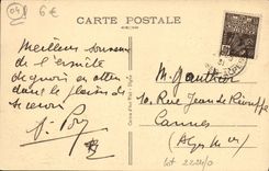 VINTAGE POSTCARD Worthy les Bains and solid mass of the Three Eveches