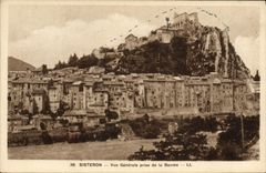 VINTAGE POSTCARD Sisteron View Taken of the Balsam