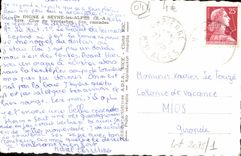 CPM Digne a Seyne les Alpes Clue de Verdaches Ses cascades