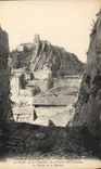 VINTAGE POSTCARD Sisteron the rock of the citadel seen through the cracks of the rock of the Balsam