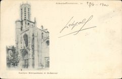 CPA Aix en Provence Basilique metropolitaine de St Sauveur 