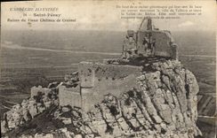 VINTAGE POSTCARD Holy Peray Ruins of the old castle of Crussol