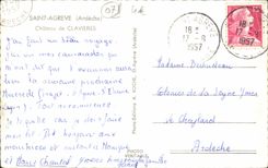 MODERN CARD Holy Agreve Castle of Clavieres