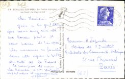 VINTAGE POSTCARD Beaulieu On Sea Small Africa At the Bottom the Ail Cape