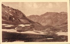 CPA Route des Alpes Col de la Cayolle et le Refuge