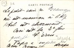 POSTAL Beauvezer uno de la VENDIMIA del cierre inferior de madera el Verdon