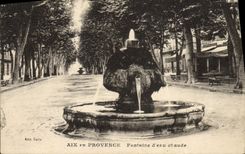 CPA Aix En Provence Fontaine d'eau Chaude