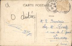 VINTAGE POSTCARD Drill of Fontainebleau the cave of the brigands