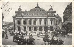 VINTAGE POSTCARD Paris Opers