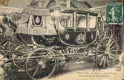 VINTAGE POSTCARD Versailles the Castle Large Trianon Conveys official reception of the Tsar Nicolas II Russia Russia