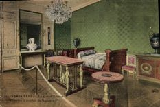 VINTAGE POSTCARD Jardins Of Versailles Large Trianon Chambre has to sleep of Napoleon 1st