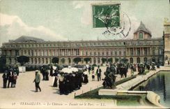 CPA Versailles Le Chateau Facade sur le parc