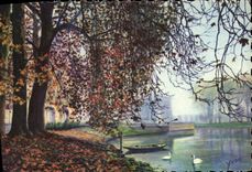 VINTAGE POSTCARD Palate of Fontainebleau the Palate the Pond of Carps
