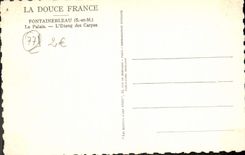 CPA Palais de Fontainebleau Le Palais L'Etang des Carpes