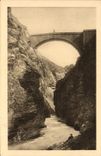 VINTAGE POSTCARD Briançon the Bridge of Asfeld to the top of the Durance