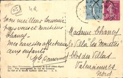 CPA Environs de Gap Vue panoramique du col du Lautaret Le col et le Grand Galibier 