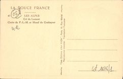 CPA Col du Lautaret Chalet du PLM et massif du Combeynot