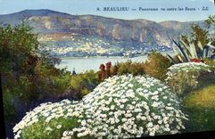 CPA Beaulieu Panorama Vu entre les Fleurs