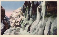 CPA Gorges Du Cians en hiver 