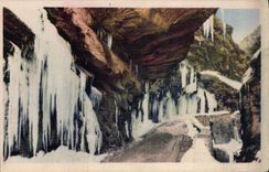 VINTAGE POSTCARD Falls Of Cians the road of Beuil