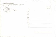 MODERN CARD the Road De Touet has Beuil In the Red Falls Of Cians