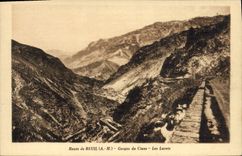 VINTAGE POSTCARD Road De Beuil Falls Of Cians Laces