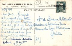 CPA Briancon La Grave L'eglise des terrasses