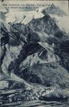 CPA Dauphine La Grave Vue Generale Et Le Massif De La Meije