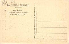 CPA Les Alpes Le Lautaret La Chaine Des Alpes et le chalet du PLM