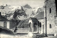 CPA La Grave L'Eglise Des Terrasses et la Meije